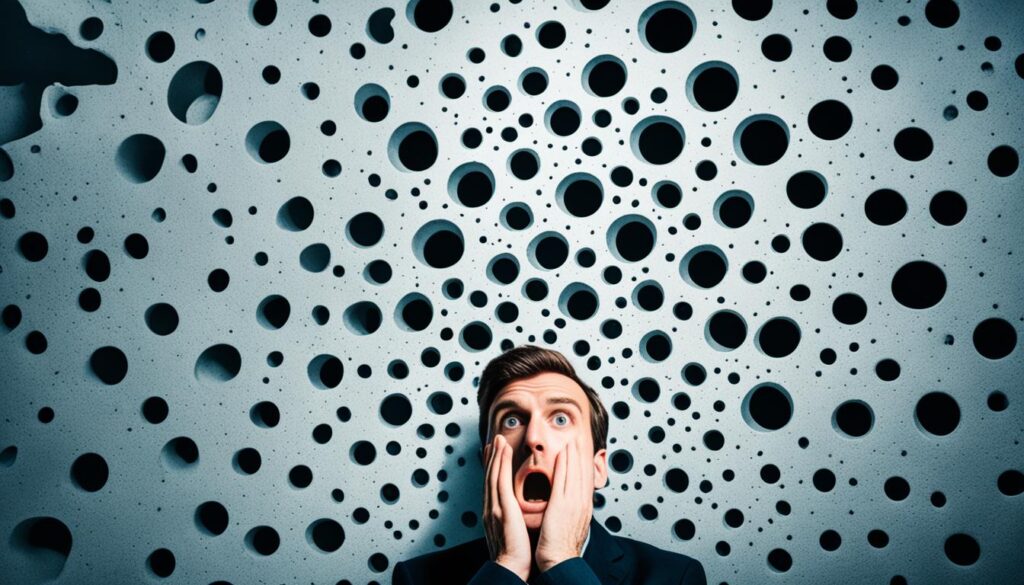 fear of clustered holes fear of clustered holes