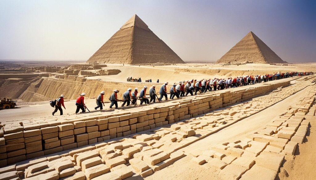 pyramid construction pyramid construction